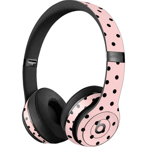 Pink and Black Polka Dots Beats Solo 3 Wireless Skin